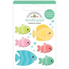   Doodlebug Design Díszítőelem  - Seaside Summer - Tropical Fish - Doodle-Pops (1 db)