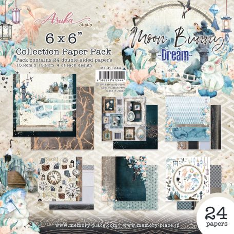 Memory Place Papírkészlet 6" (15 cm) - Moon Bunny Dream - Paper Pack (24 lap)