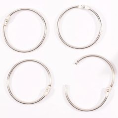   Albumkarika 50 mm - Silver - Ezüst - Book binding rings (12 db)