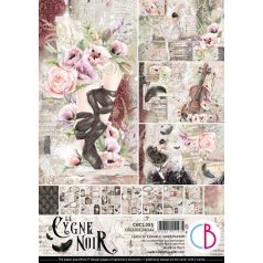   Ciao Bella Papírkészlet (A4) - Cygne Noir - Creative Pad (9 ív)