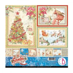   Ciao Bella Scrapbook papírkészlet 8" (20 cm) - Dear Santa - Paper Pad (12 lap)