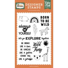   Echo Park Szilikonbélyegző - Clear Stamps - Let's Go Explore Together Little Explorer (1 db)