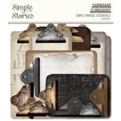   Simple Stories Chipboard  - Chipboard Clipboards - Simple Vintage Essentials (1 csomag)