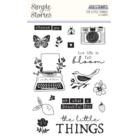 Simple Stories Szilikonbélyegző  - Clear Stamps - The Little Things (1 csomag)