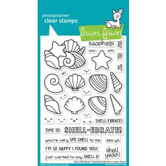   Lawn Fawn Szilikonbélyegző LF3169 - How You Bean? Seashell Add-On - Clear Stamps (1 csomag)