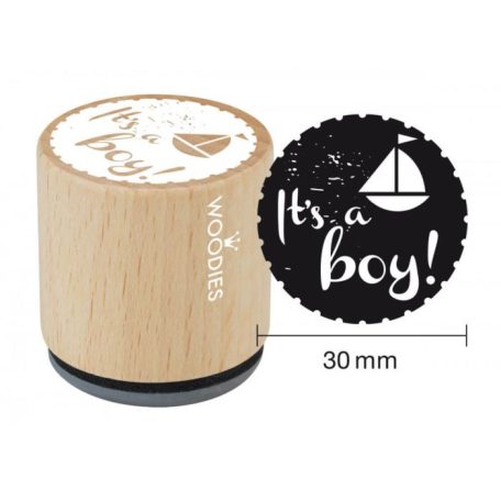 Colop Gumibélyegző  - It’s a boy - Woodies Rubber Stamp (1 db)