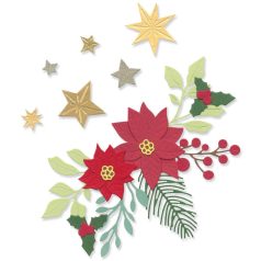   SIZZIX vágósablon 666445 - Festive Foliage  - Thinlits Die Set  (1 csomag)