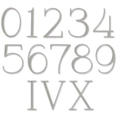   SIZZIX vágósablon 666444 - Elegant Numerals  - Thinlits Die Set  (1 csomag)