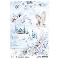   Ciao Bella Rizspapír A4 - All about the arctic - Winter Journey - Rice Paper (1 ív)