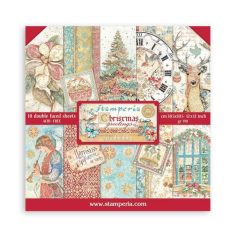   Stamperia Papírkészlet 12" (30 cm) - Christmas Greetings - Paper Pack (10 ív)