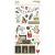 Simple Stories Chipboard matrica  - Chipboard Stickers  - The Holiday Life (1 ív)