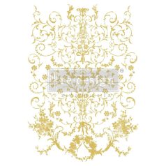   Re-Design with Prima Transzfer fólia 18"X24" - Gold Foil Kacha Manor Swirls - Decor Transfers (1 csomag)