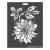 Re-Design with Prima Dekor Stencil 9"X12" - Dahlia Garden - Decor Stencils (1 db)