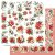 Alchemy of Art Kivágóív 12" (30 cm) - Merry Christmas - Flowers - Art Alchemy Double-sided paper (1 ív)