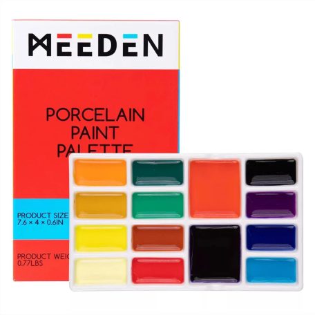 Meeden Porcelán paletta 14 rekeszes - Porcelan Paint Palette (1 db)