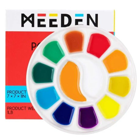 Meeden Porcelán paletta 12 rekeszes - Porcelan Paint Palette (1 db)