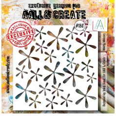   AALL & CREATE Stencil 6" (15 cm) - Whirly Whizzers (1db)