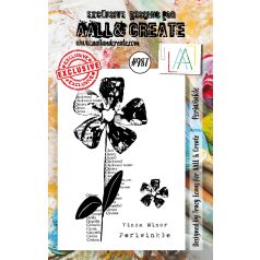   AALL & CREATE Szilikonbélyegző A7 - Periwinkle - Stamp Set (1 db)