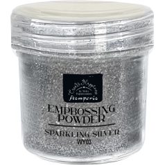   Stamperia Domborítópor - Sparkling Silver - Create Happiness - Embossing Powder (1 db)