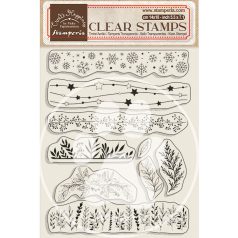   Stamperia Szilikonbélyegző - Borders With Leaves - Create Happiness - Clear Stamps (1 csomag)