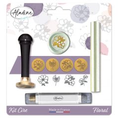   Aladine Viaszpecsét készlet - Virág - Floral - Wax Kit (1 db)