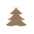 Gomille MDF dekoráció 6 mm - Karácsonyfa - 11x10cm Christmas Tree (with hole) - Wood decoration (1 db)