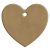 Gomille MDF dekoráció 6 mm - Szív - Heart (with hole) 5x5cm - Wood decoration (1 db)