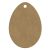 Gomille MDF dekoráció 6 mm - Tojás - Egg 5,8x8cm  - Wood decoration (1 db)