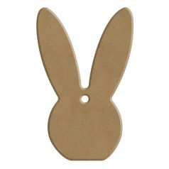   Gomille MDF dekoráció 6 mm - Fej - Head Rabbit 5,5x8,6cm  - Wood decoration (1 db)