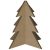 Gomille MDF dekoráció 6 mm - Karácsonyfa 3D - Christmas Tree 3D 10x13cm - Wood decoration (1 db)