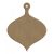 Gomille MDF dekoráció 6 mm - 9x10cm Tassel (with hole) - Wood decoration (1 db)