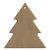 Gomille MDF dekoráció 6 mm - Kis karácsonyfa - 6x6cm Small Christmas Tree (with hole) - Wood decoration (1 db)