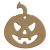 Gomille MDF dekoráció 6 mm - Mosolygó tök - 7x8cm Smiling Pumpkin - Wood decoration (1 db)