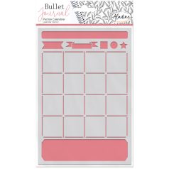   Aladine Stencil 13x19 cm - Calendar - Bullet Journal Stencil (1 db)