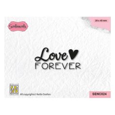   Nellie's Choice Szilikonbélyegző - Love forever - Clear Stamps (1 csomag)