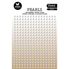   Öntapadós díszítőelem , White pearls Essentials nr.27 / Adhesive Pearls (1 csomag)