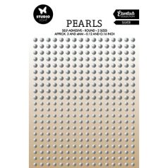   Öntapadós díszítőelem , Silver pearls Essentials nr.28 / Adhesive Pearls (1 csomag)