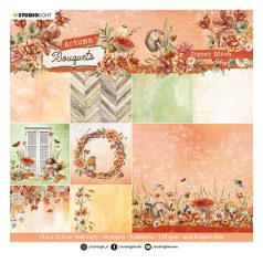   Studio Light Scrapbook papírkészlet6" (15 cm) - Copper Blush Autumn Bouquet nr.107 - Paper Pad Blocks (36 csomag)