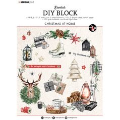   Studio Light Scrapbook kreatív készlet A4 - Christmas Essentials nr.50 - DIY Block (32 lap)