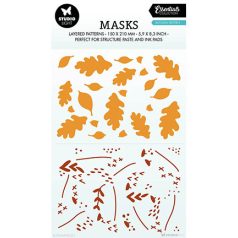   Studio Light Stencil - Autumn pattern Essentials nr.221 - Mixed Media Stencils (1 db)