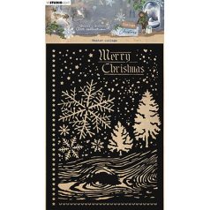   Studio Light Stencil - Winter collage Vintage Christmas nr.241 - Mixed Media Stencils (1 db)