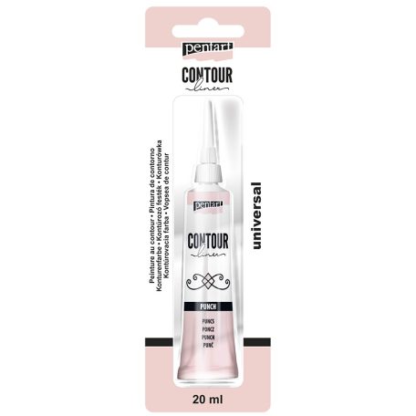 Pentart Kontúrozó festék gyöngyház 20 ml - puncs - Contour Liner (1 db)