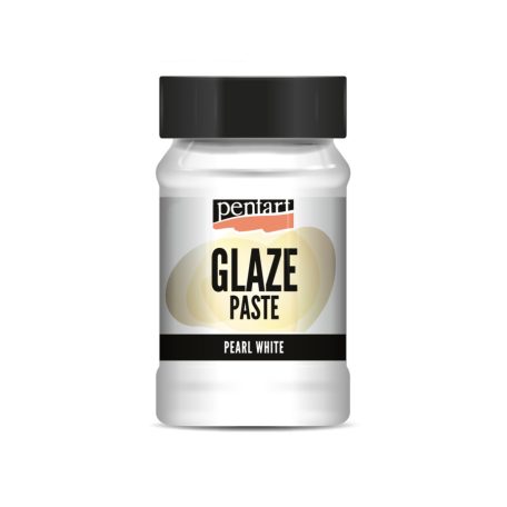 Pentart Mázpaszta 100 ml - Gyöngyfehér - Pearl White - Glaze Paste (1 db)