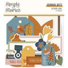   Simple Stories Kivágatok  - Journal Bits & Pieces - Acorn Lane (1 csomag)