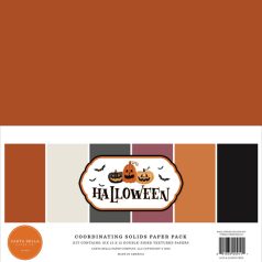   Carta Bella Papírkészlet 12" (30 cm) - Coordinating Solids Paper Pack - Halloween (6 lap)