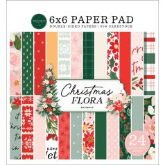   Carta Bella Papírkészlet 6" (15 cm) - Paper Pack - Peaceful Christmas Flora (24 lap)