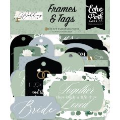   Echo Park Kivágatok  - Frames & Tags - Wedding Bells (1 csomag)