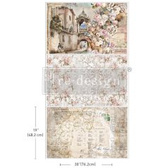   ReDesign with Prima Decoupage papír 19"X30" - Old World Charm - Découpage Décor Tissue Paper (1 csomag)