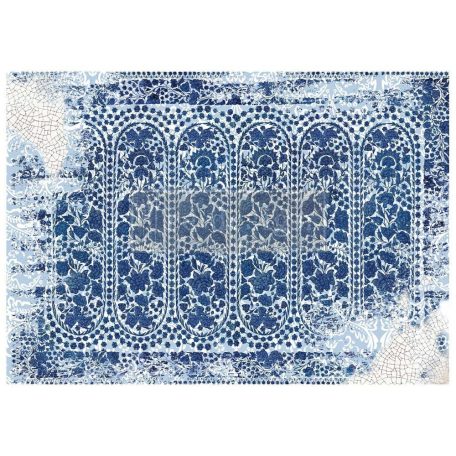 Re-Design with Prima Rizspapír A1 - The Blue House - Decoupage Fiber (1 csomag)