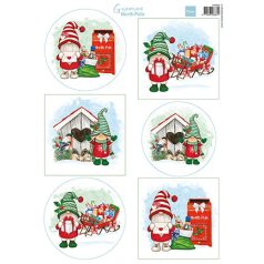   Marianne Design Kivágóív A4 - Gnomes - North Pole - Cutting Sheet (1 db)